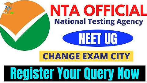 NEET LATEST NEWS || NTA OFFICIAL ANNOUNCEMENT || KNOW HOW TO REGISTER QUERY ||NEET UG 2021 EXAM CITY