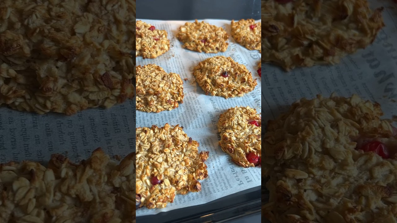 ПЕЧЕНЬЕ 🔝 (ОВСЯНЫЕ ХЛОПЬЯ + ЯБЛОКО)❌БЕЗ САХАРА И МУКИ ‼️