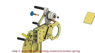 DIY No-Weld Tilting Belt Grinder Plans EP1. 3D Assembly Animation