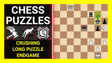 Chess Puzzles to Practice. Themes: Crushing, Long puzzle, Endgame. Learn Chess