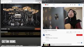 Cinta Beda Agama - Vicky Salamor (cover by NUNU) With Virtual Drumming
