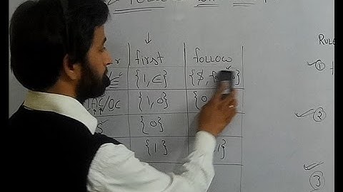 Compiler Design # First and Follow With Examples # Lecture 9 # First & Follow with example