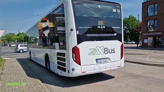 Moers mit seinen Bussen am Niederrhein