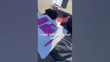 I made 1,000 on my first pop up shop!!