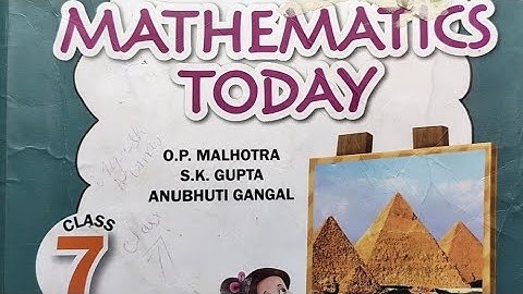 Class 7  ICSE Mathematics Today Chapter 1 Integers Exercise 1 A part 1