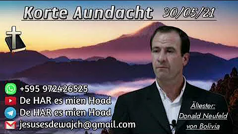 Donald Neufeld - Korte Aundacht 30/05/21