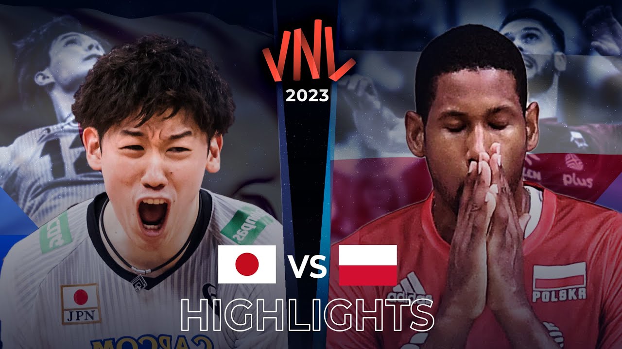 POLAND vs JAPAN | Highlights | Men's VNL 2023