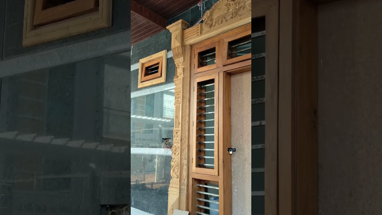 main door grill design wooden 