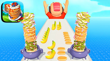 Pancake Run ​- All Levels Gameplay Android,ios (Levels 253-257)