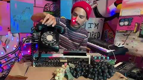 I circuit bent a rotary phone to make a lofi microphone and effects pedal.