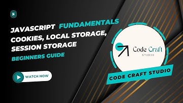 Ep9 - Mastering Cookies, Local Storage, and Session Storage: JavaScript Fundamentals