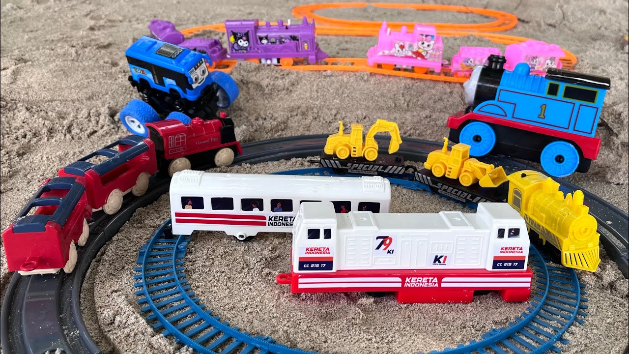 Mencari dan merakit mainan kereta api uap classic, Kereta Indonesia, Thomas And Friends, train 
