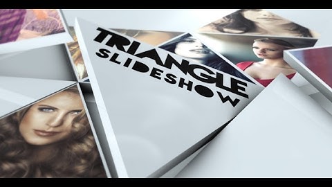 Triangle Slideshow (After Effects template)