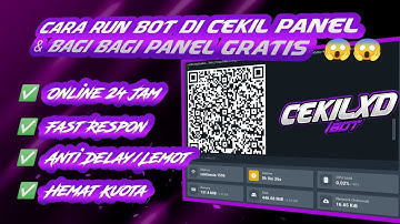 RILL CUY BAGI BAGI PANEL BOT WA GRATIS BY CEKIL XD😱 #panel#gratis#botwa#tutor#cararunbot24jam#runbot
