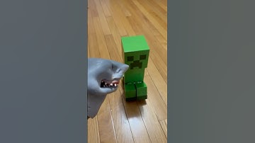MINECRAFT MOVIE CREEPER EXPLODES SHARK PUPPET