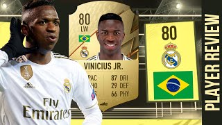 ABSOLUTE SKILLER!! 80 VINICIUS JR PLAYER REVIEW - FIFA 22 Ultimate Team