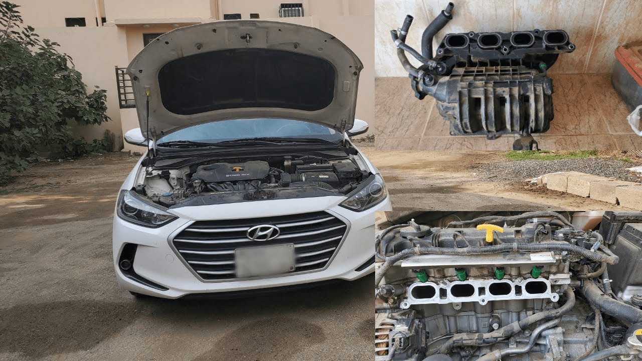 طريقة تنظيف ثلاجة المحرك | How to clean an intake manifold