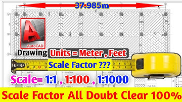 Scale Factor in AutoCAD Drawings || Autocad Per Drawing Ko Scale Kaise Karte hai 