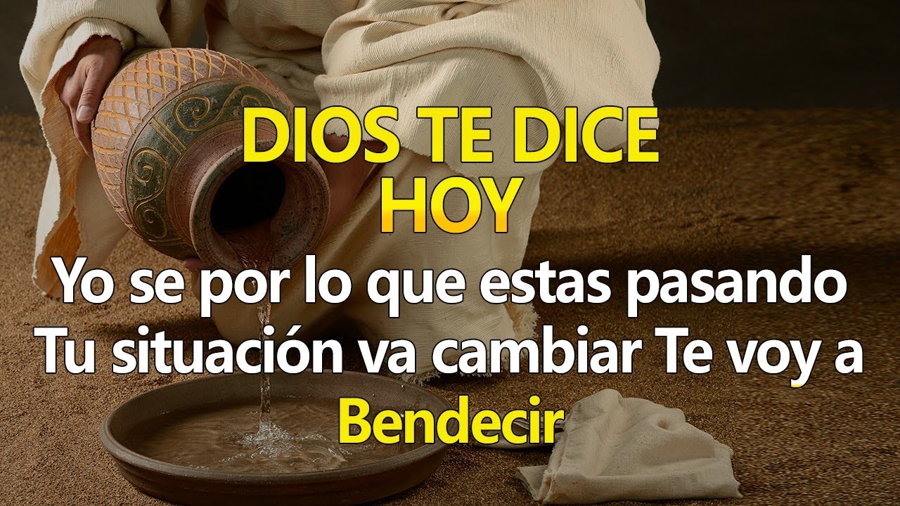 DIOS TE DICE HOY 🔴 Yo se por lo que estás pasando, 🙏Tu situación va ...