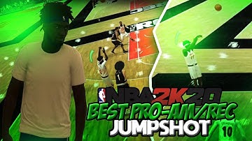 NBA 2K20 BEST PRO AM / JORDAN REC JUMPSHOT BEST PLAYMAKING SHOT CREATOR BUILD!