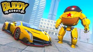 Robot Teman Berubah Jadi Mobil Balap | Buddy Robot Car Games : Robot Shooting Games screenshot 1