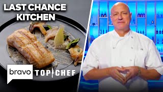 Can The Chefs IMPROVE Their Dishes With Only 30 Minutes Prep? | Last Chance Kitchen (S20 E2) | Bravo