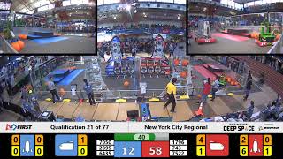 Qualification 21 - 2019 New York City Regional