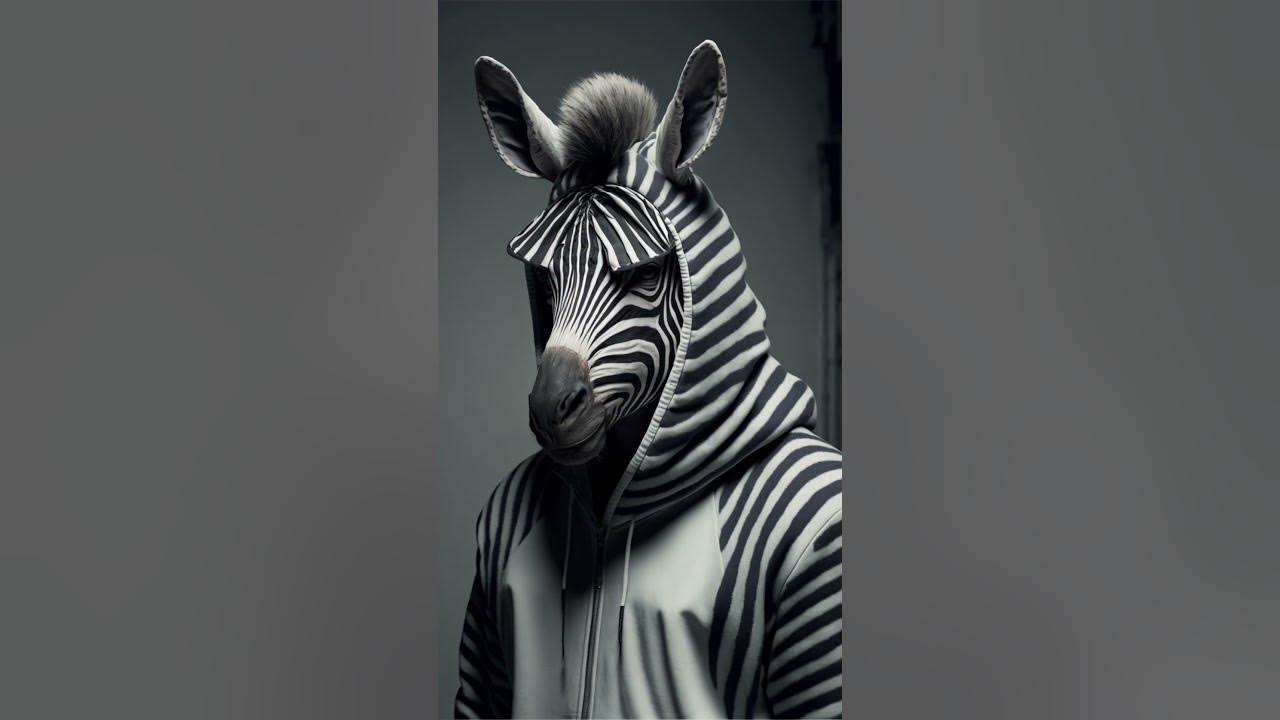 If Zebras Were Humans Generated by AI shorts aiart youtubeshorts 