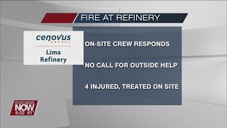 Fire investigated a Cenovus Lima Refinery, four people injured (6 PM Update)