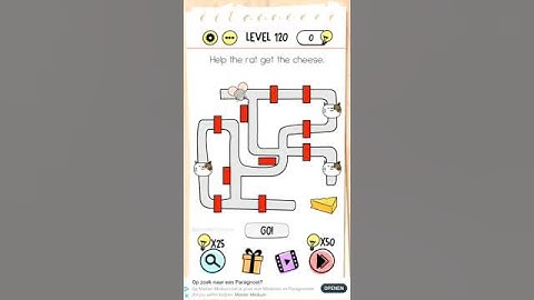 Brain Test Level 120 Help the rat get the cheese 1