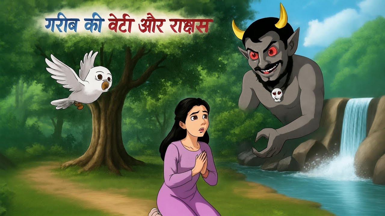 गरीब की बेटी और राक्षस  | Moral Story | Hindi Cartoon Story | Hindi Kahaniya