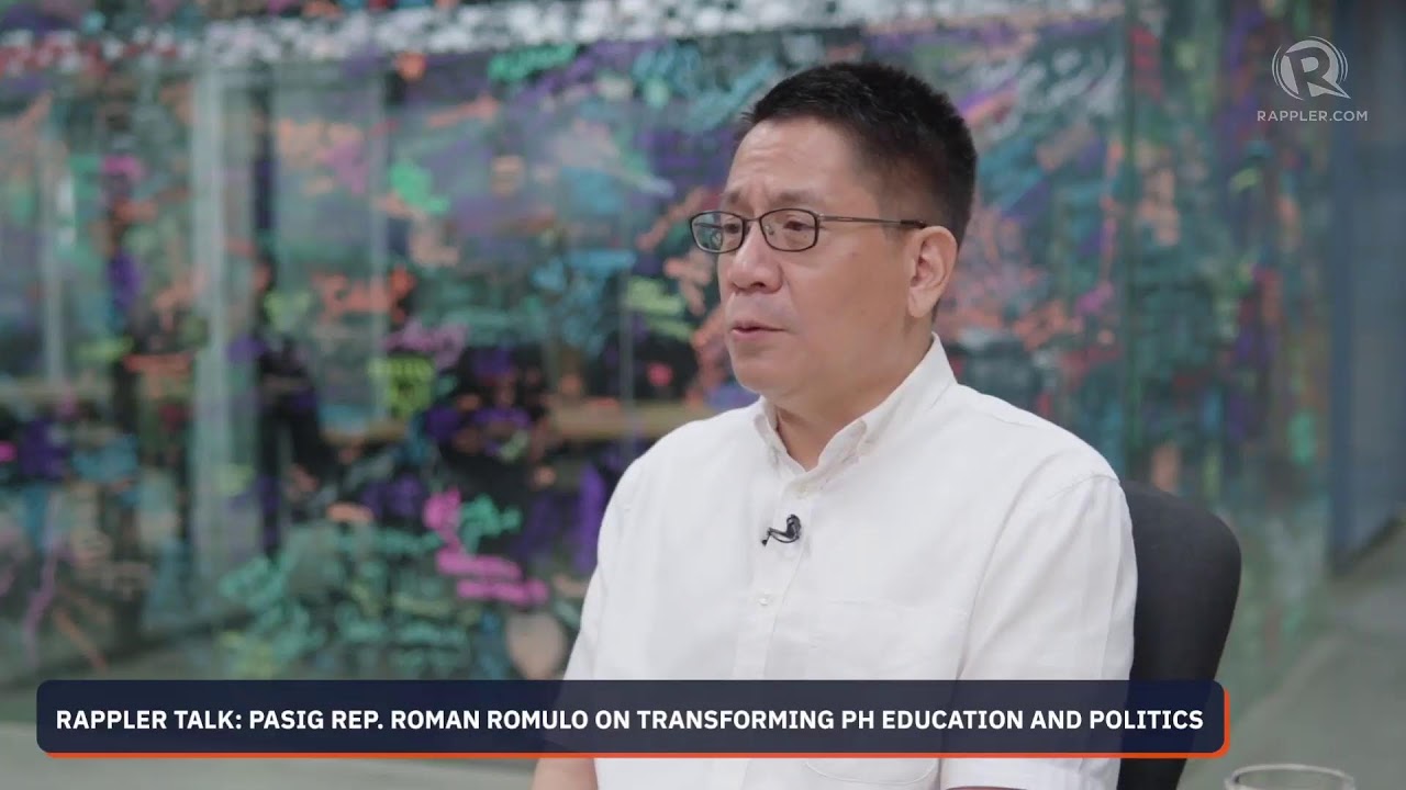 Rappler Talk: Pasig lawmaker Roman Romulo on transforming PH education, politics