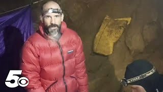 Trapped cave explorer shares his story