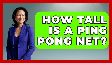 How Tall Is A Ping Pong Net? - The Racket Xpert