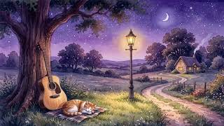 [3 Hours] Midnight Acoustic Guitar 🌙 Very Slow Cozy Night Jazz screenshot 5