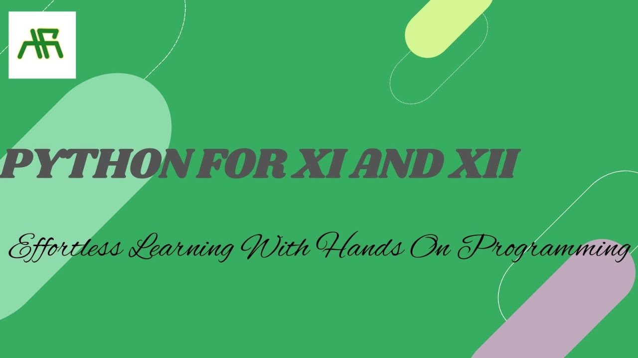 Programming in Python for Grades XI & XII - Session6: Tuples - YouTube