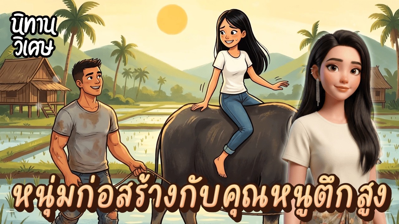 หนุ่มก่อสร้างกับคุณหนูตึกสูง | EP.32 นิทานวิเศษ #นิทานพื้นบ้าน #นิทานก่อนนอน #นิทานสอนใจ