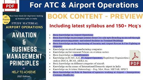 Aviation & Principles of Business Management - How to get it - AO ATC AAI