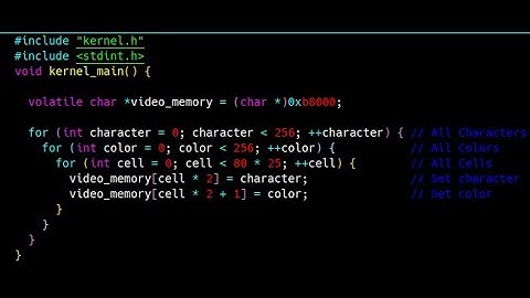 VGA Text-Mode Insanity