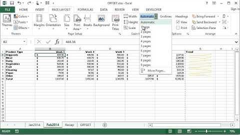 Microsoft Excel - Print Scaling