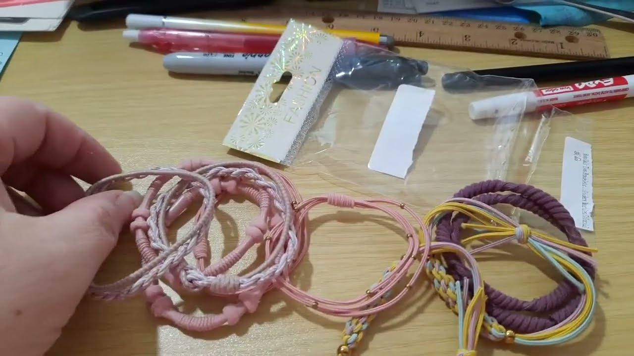 Boho Hair Ties Bracelets for Women Girls Thick Hair Accessories Braided Hair Tie Bracelet Review