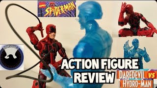 MARVEL LEGENDS DAREDEVIL VS HYDRO-MAN SPIDER-MAN ANIMATED SERIES VHS TWO PACK ACTION FIGURE REVIEW