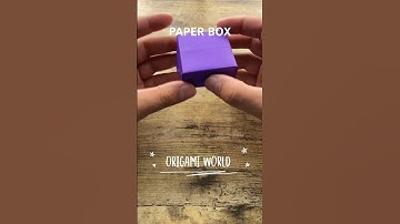 PAPER BOX EASY CRAFT TUTORIAL STEP BY STEP | DIY GIFT BOX ORIGAMI FOLDING | GIFT BOX PAPER CRAFTING