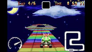 Mario Kart Super Circuit - Retro Rainbow Road - Non-Shortcut 5lap - 11283