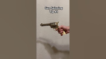 Gun spinning tip. Single action revolver tricks