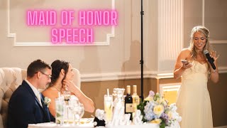 Maid of Honor Speech- Older Sister to Younger Sister- Funny & Sweet Profile