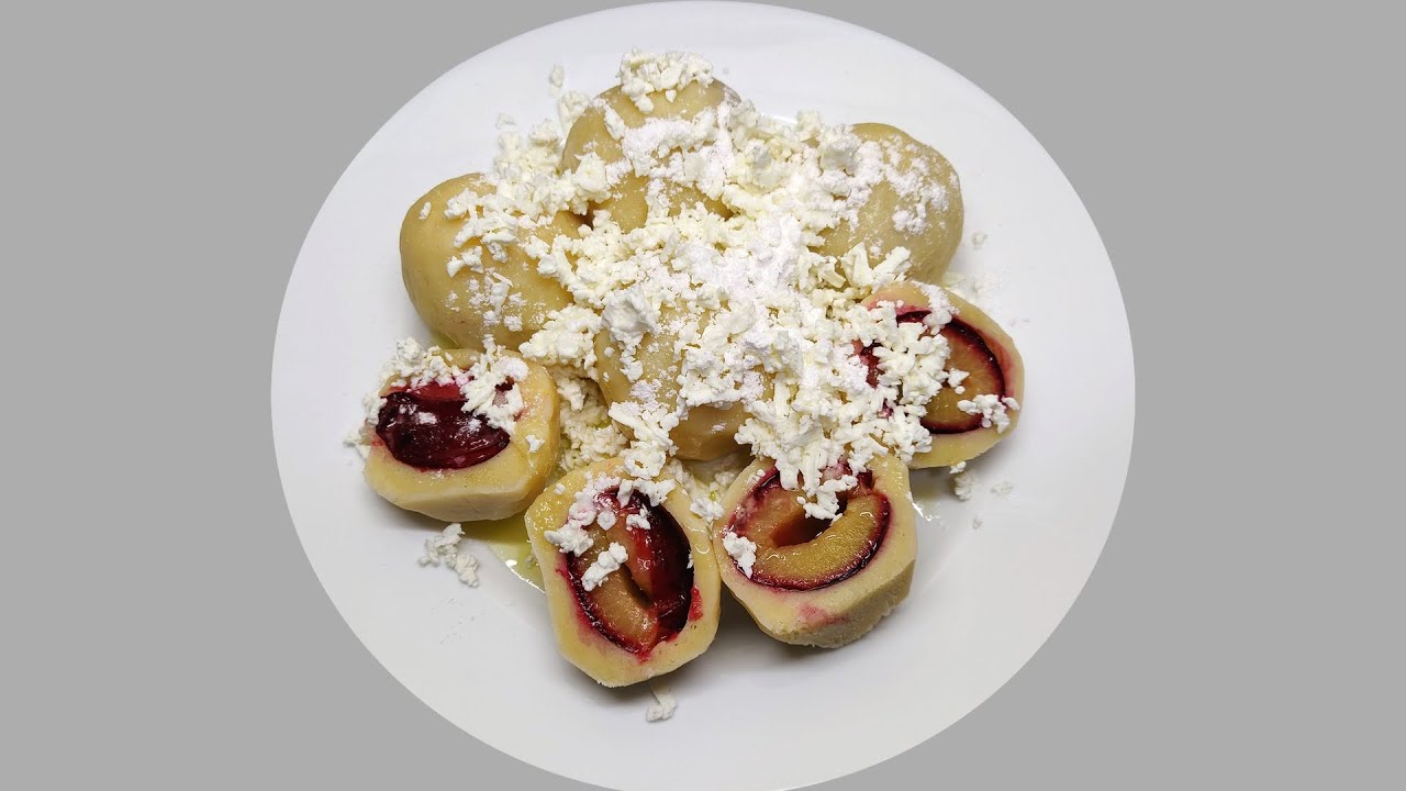 Švestkové knedlíky z tvarohového těsta recept