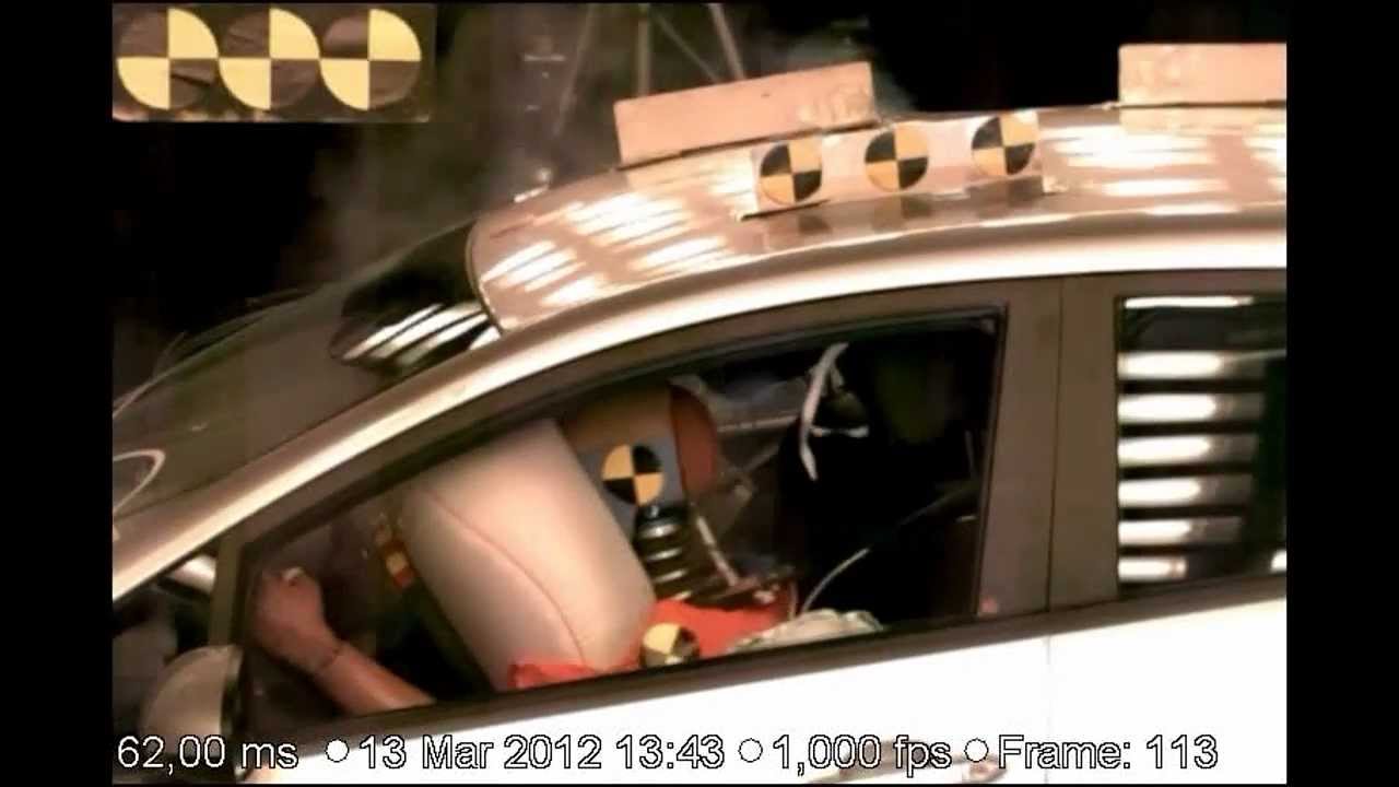 2012 Kia Rio Frontal Crash Test by NHTSA YouTube