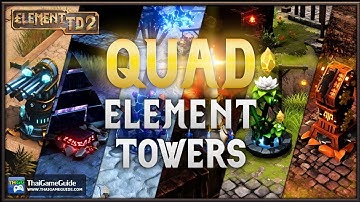 Element TD 2 [Online Co-op] : Co-op Mode ~ Quad Element Towers Update - Pinnacle - Insane (Full Run)