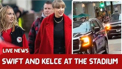 Travis Kelce & Fiancé Taylor Swift Arrive at AT&T Stadium Before Chiefs vs Cowboys